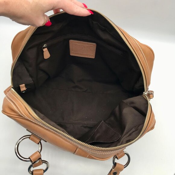 Coach Leather Camel Soho Satchel Bag 10581 - Picture 10 of 11